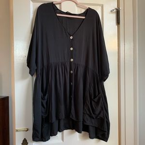 Zara Button Up Babydoll Dress